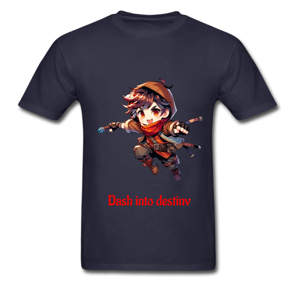 Blazing Hero Kairo – Action Mode Tee | Chibi Anime Adventure Shirt